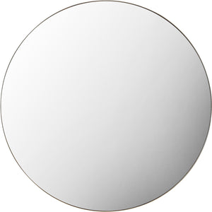 HAYLE ROUND MIRROR  |  CHAMPAGNE